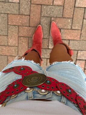 Dingo Red Thunder Road Cowboy Boots